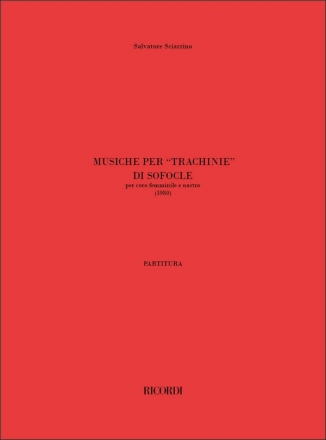 S. Sciarrino Musiche Per 'Le Trachinie' Di Sofocle Coro
