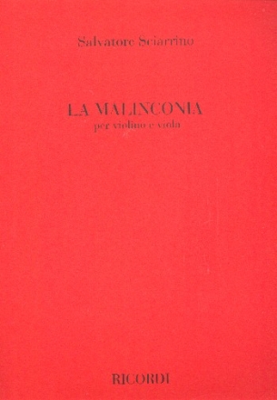 La malinconia for violin and viola score
