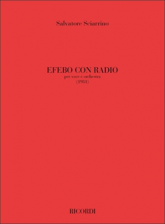 Efebo Con Radio per voce e orchestra score