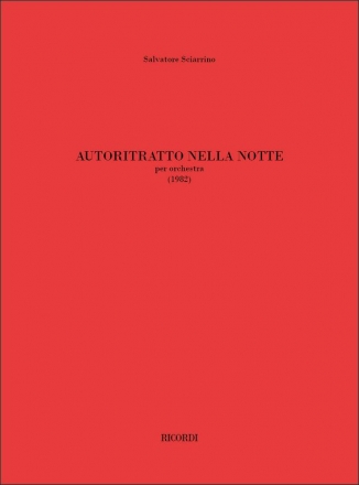 S. Sciarrino Autoritratto Nella Notte Partitura