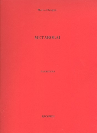 Metabolai fr Orchester Partitur