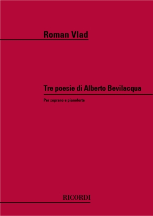 R. Vlad 3 Poesie Di Alberto Bevilacqua vocal and piano