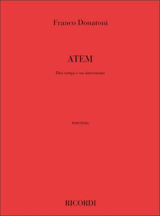 F. Donatoni Atem, Due Tempi E Un Intermezzo Classical