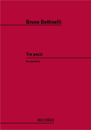 B. Bettinelli 3 Pezzi PIANO