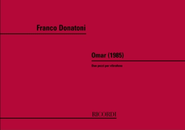 F. Donatoni Omar Strumenti A Percussione