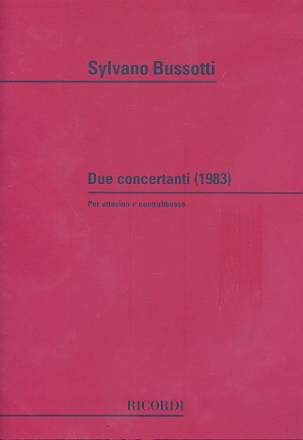2 Concertanti fr Piccolo-Flte und Kontrabass