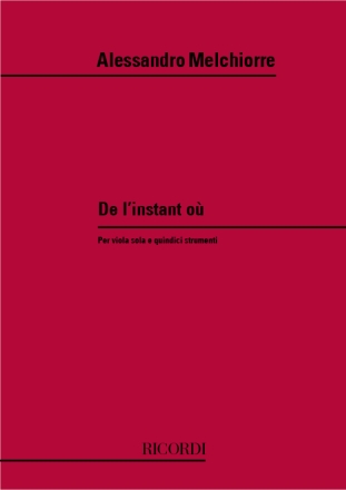 A. Melchiorre De L'Instant Ou classical