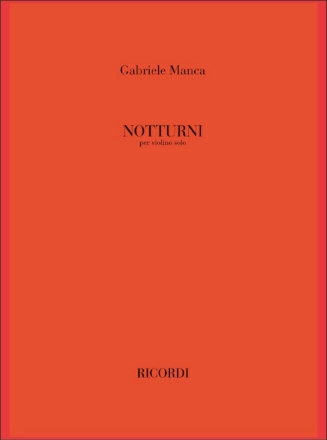 G. Manca Notturni Violin