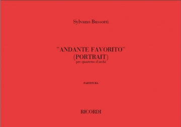 S. Bussotti Andante Favorito (Portrait) Quartet