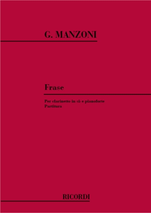G. Manzoni Frase Clarinet (2 Clarinets) and Piano