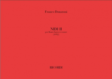 Nidi II per flaute barocco tenore (1992)