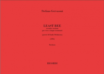 S. Gervasoni Least Bee (II Versione) Chamber music