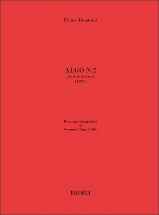 F. Donatoni Algo N. 2 2 Guitars