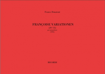F. Donatoni Francoise Variationen (29-35) Piano