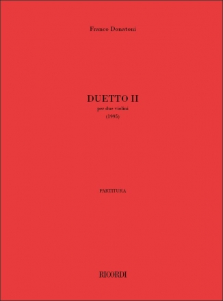 F. Donatoni Duetto Ii 2 or more Violini