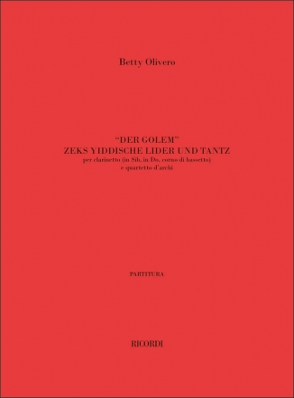 B. Olivero Der Golem Zeks Yiddishe Lider Un Tanz Quintet