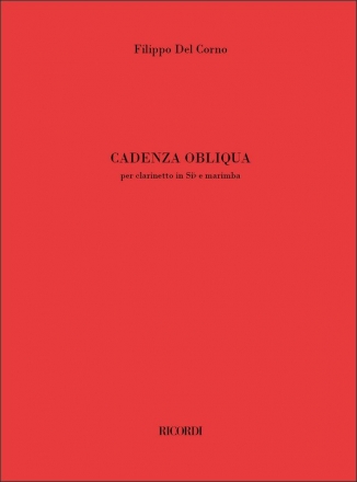 F. Del Corno Cadenza Obliqua Clarinet and Various Instruments