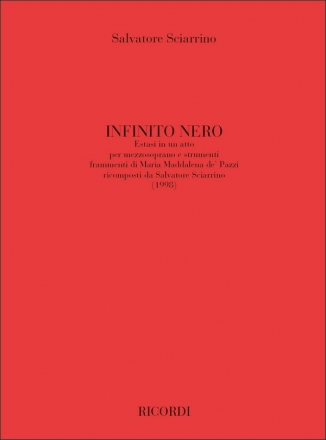 Infinito Nero per mezzosoprano e strumenti partitura