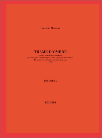 G. Manzoni Trame D'Ombra Classical