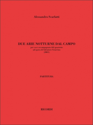A. Scarlatti Due Arie Notturne Dal Campo Canto E Quartetto D'Archi