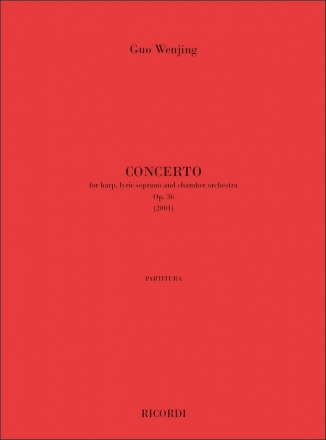 Concerto op.6 for soprano, harp and orchestra score (chin/en)
