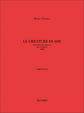 M. D'Amico Le Creature Di Ade Classical