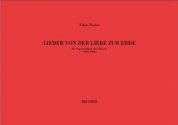 F. Nieder Lieder Von Der Liebe Zur Erde Vocal and Piano