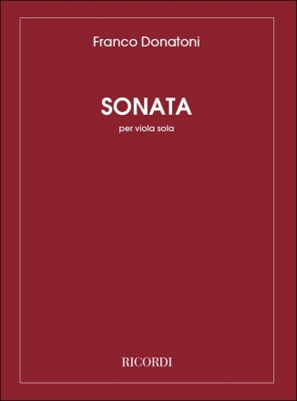 F. Donatoni Sonata Viola