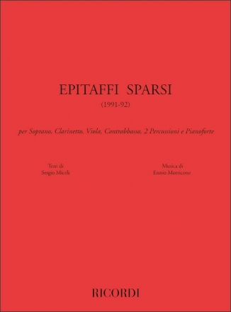 E. Morricone Epitaffi Sparsi Voce/I and Orchestra