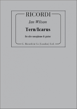 I. Wilson Tern-Icarus Saxophone and Piano E/O Altri Stru