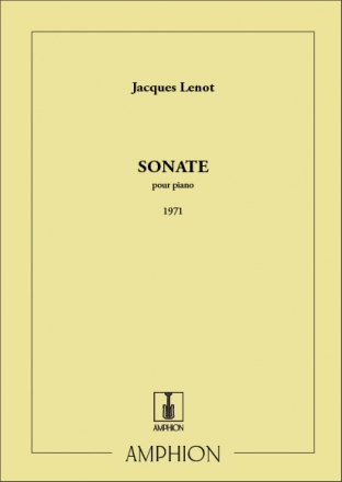 Lenot  Sonate Piano Piano