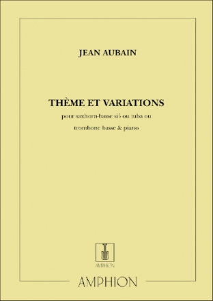Aubain Theme + Variations Tuba Trombone O Tuba