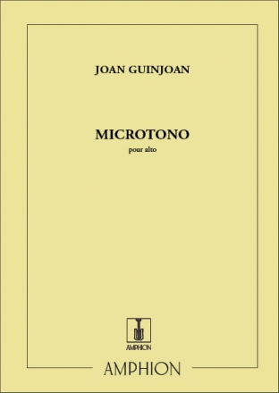 Guinjoan  Microtono Alto Solo Viola or 2 Viole and Piano