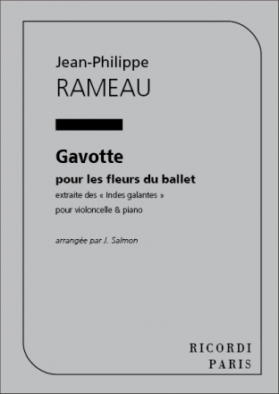 Rameau  Gavotte Violoncelle Et Piano (Salmon Violoncello
