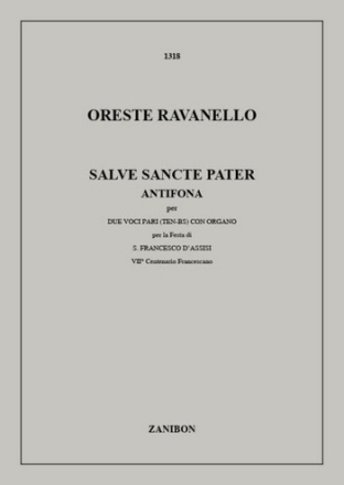 O. Ravanello Salve Sancte Pater Voice and various instruments