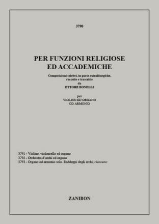 Various Per Funzioni Religiose E Accademie Violin and Various Instruments