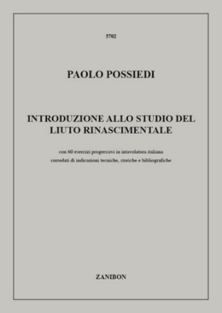P. Possiedi Introduzione Allo Studio Del Liuto Rinascimentale Method and study for Guitar