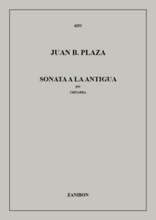 J.B. Plaza Sonata A La Antigua Guitar / Lute