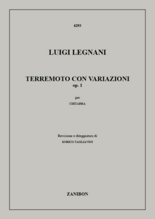 L. Legnani Terremoto Con Variazioni Op. 1 (Tagliavini Guitar / Lute