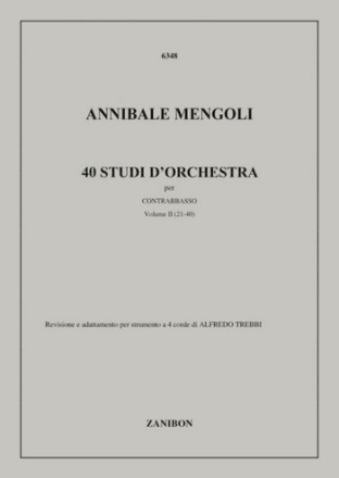 40 Studi d'orchestra Vol.2 (Nos.21-40) per contrabbasso