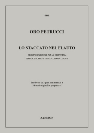 O. Petrucci Lo Staccato Nel Flauto Flauto