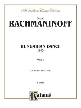 Rachmaninoff Hungarian Dance   V  Kalmus Classic Series