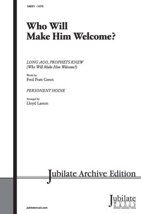 WHO WILL MAKE HIM WELCOME/SATB  Default setting