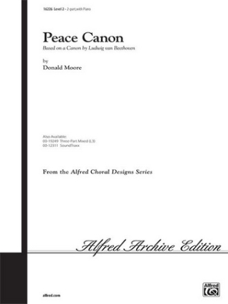 Peace Canon (2-part opt. flute)  Unison, upper, equal voices