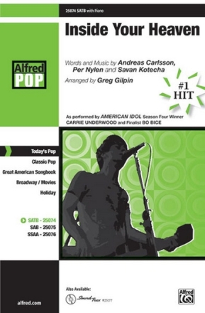 arr. Gilpin Inside Your Heaven SATB  Mixed voices