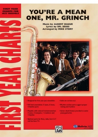 Hague, A arr. Story, M You're A Mean One, Mr. Grinch (jazz ens)  Jazz band