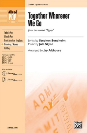 Althouse,Jay (Arranger) Together Wherever We Go 2Pt  Unison, upper, equal voices