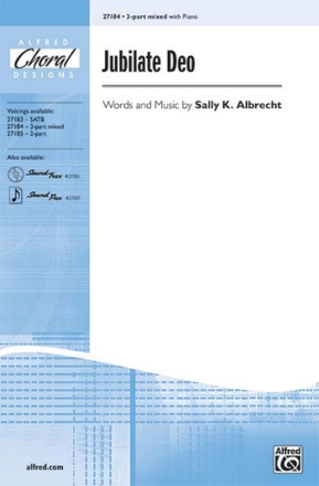Albrecht Jubilate Deo 3Pt Mxd  Mixed voices