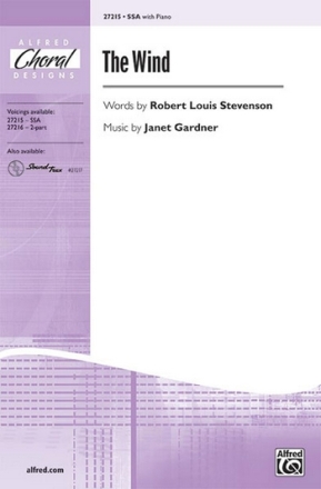 Gardner The Wind SSA  Unison, upper, equal voices