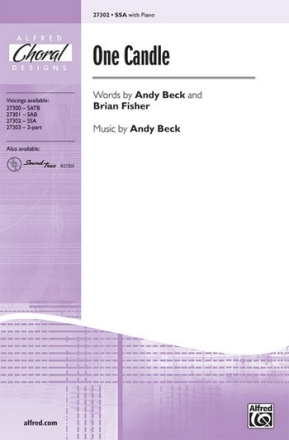 One Candle   for female choir and piano score